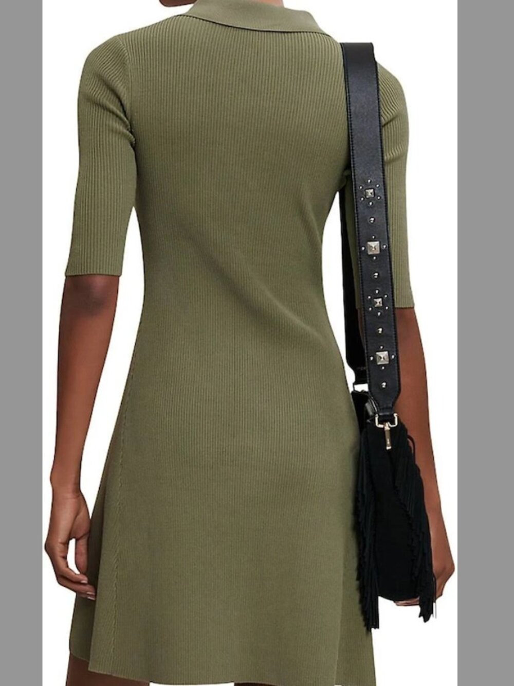 Maje Rimose Ribbed Dress - Picture 3 of 10